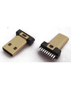 MICRO HDMI MALE CONNECTOR, CLAMP BOARD TYPE