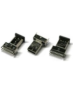 Micro HDMI Male Connector, Straddle Mount Type