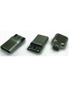 USB Type-C Connector, Male, For Cable End